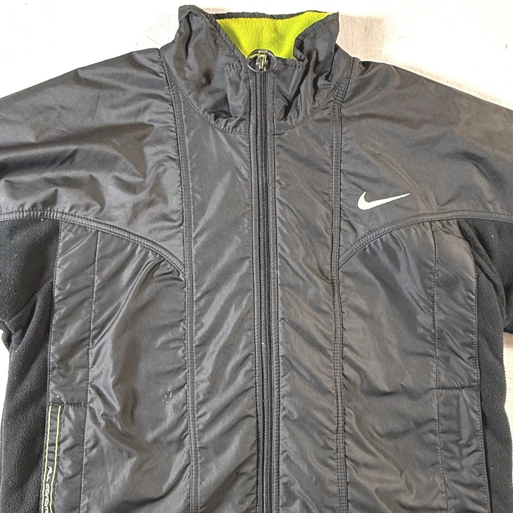 Nike ACG All Conditions Gear Jacket Mens Medium Black Neon Full Zip Up VTG